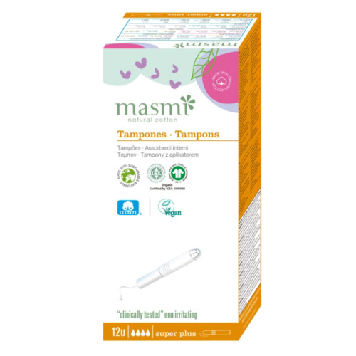 Тампони Masmi Super Plus з аплікатором, 12 шт